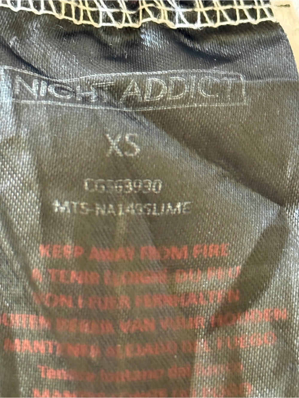 Night Addict White Graphic Tee with Black Anime Print on Back Juniors - Picture 8 of 9